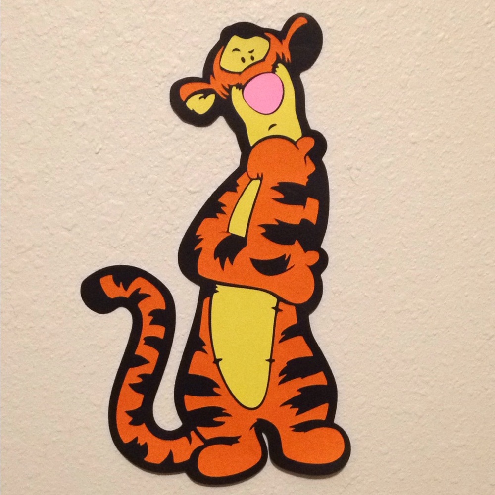 TIGGER paper Cricut Cut Out Wall Room Decoration